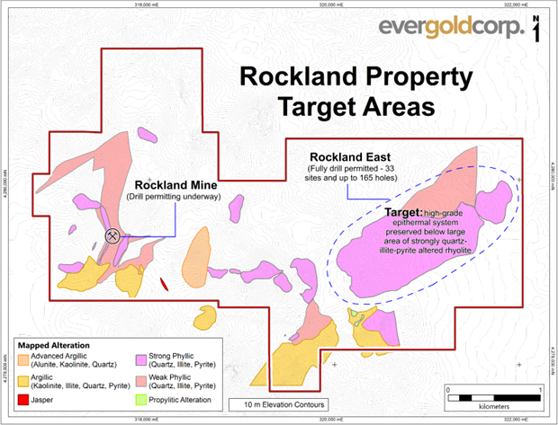 Figure 2: Rockland Property Target Areas